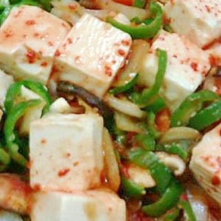豆腐と野菜の中華炒め